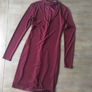 Cranberry Express choker dress